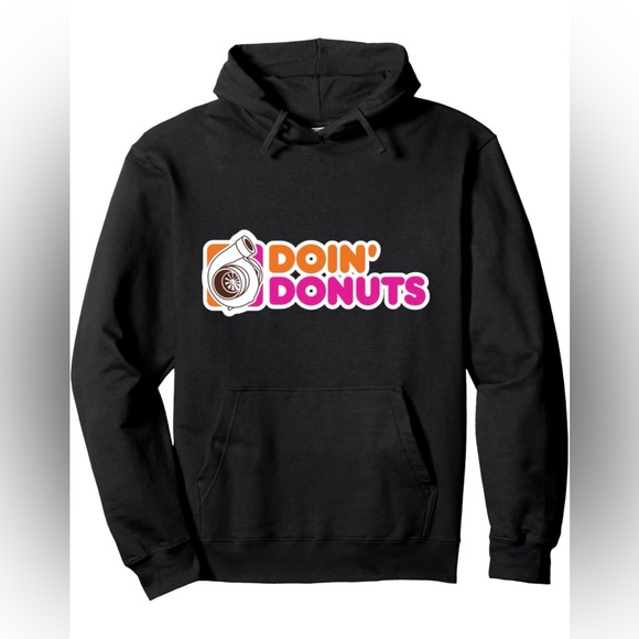 racecars & drift Other - Racecar & Drift Doin' Donuts Funny Racing Enthusiast Pullover Hoodie Medium NWT